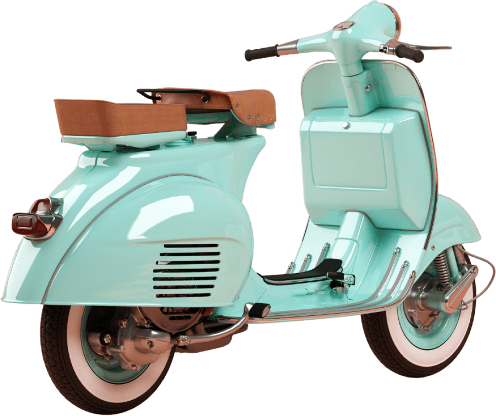 blue vespa image loadig